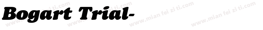 Bogart Trial字体转换